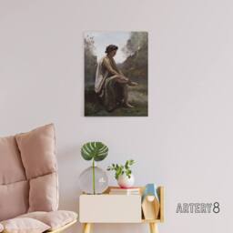 "Artery8 Camille Corot Eurydice Nursing a Serpent Bite Canvas Wall Art Print - Size: W12"" x H16""" - thumbnail 3