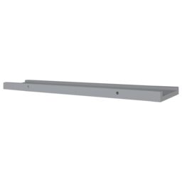Berkfield Home Picture Frame Ledge Shelves 2 pcs Grey 80x9x3 cm MDF - Size: 80 x 9 x 3 cm - thumbnail 6