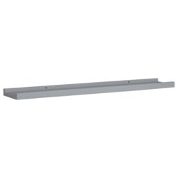 Berkfield Home Picture Frame Ledge Shelves 2 pcs Grey 80x9x3 cm MDF - Size: 80 x 9 x 3 cm - thumbnail 3