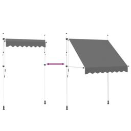 Berkfield Home Manual Retractable Awning 200 cm Anthracite in Charcoal - thumbnail 6