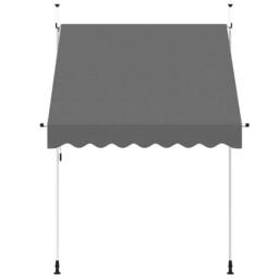 Berkfield Home Manual Retractable Awning 200 cm Anthracite in Charcoal - thumbnail 1