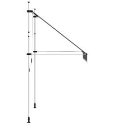 Berkfield Home Manual Retractable Awning 200 cm Anthracite in Charcoal - thumbnail 4