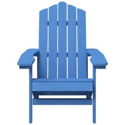 Berkfield Home Garden Adirondack Chair with Table HDPE Aqua Blue - thumbnail 4