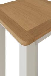 FWStyle Painted Linen Tall Side Table Ready Assembled in Nude - thumbnail 5