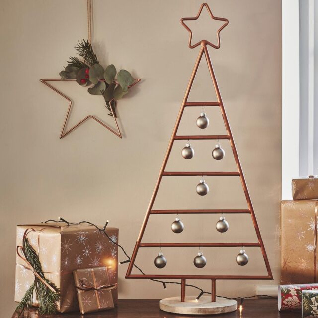 Ivyline Copper Christmas Tree with Star Iron H71Cm W35Cm D15Cm - Premium Quality - On Trend Design - image 1