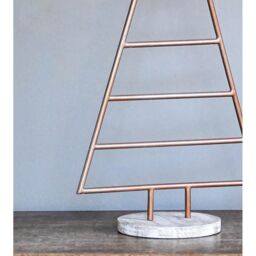 Ivyline Copper Christmas Tree with Star Iron H71Cm W35Cm D15Cm - Premium Quality - On Trend Design - thumbnail 4