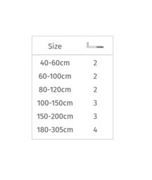 New Edge Blinds Extendable Curtain Net Rod in White - thumbnail 2