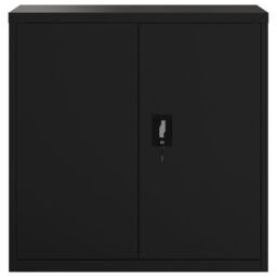 Berkfield Home File Cabinet Black 90x40x90 cm Steel - Size: 90 x 40 x 90 cm - thumbnail 3