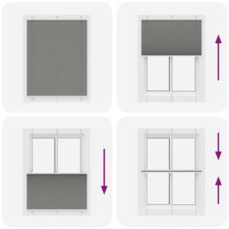 Berkfield Home Pleated Blind Anthracite 105x100 cm Fabric Width 104.4 cm Polyester in Dark Grey - thumbnail 7