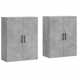 Berkfield Home Wall Mounted Cabinets 2 pcs Concrete Grey 69.5x34x90 cm - thumbnail 1