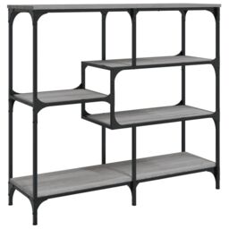 Berkfield Home Console Table Grey Sonoma 103x32x95 cm Engineered Wood - Size: 103 x 32 x 95 cm - thumbnail 2