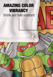 Teenage Mutant Ninja Turtles TMNT Cowabunga Dude Silky Touch Super Soft Throw Blanket 152 X 127 cm in White - thumbnail 4