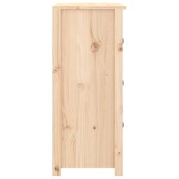 Berkfield Home Sideboard 70x35x80 cm Solid Wood Pine in Brown - Size: 70 x 35 x 80 cm - thumbnail 6