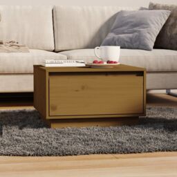 Berkfield Home Coffee Table Honey Brown 55x56x32 cm Solid Wood Pine - Size: 55 x 56 x 32 cm - thumbnail 1