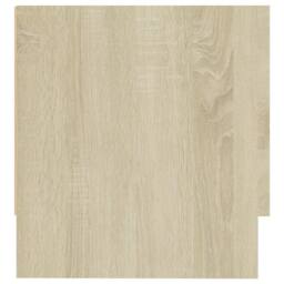 Berkfield Home Wardrobe Sonoma Oak 100x32.5x35 cm Engineered Wood in Light Tan - thumbnail 4