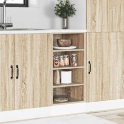 Berkfield Home Bottom Cabinet Sonoma Oak 40x44.5x81.5 cm Engineered Wood in Brown - thumbnail 3