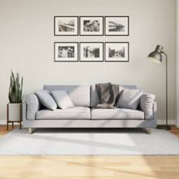 Berkfield Home Rug OVIEDO Short Pile Grey 140x200 cm - Size: Medium - thumbnail 2