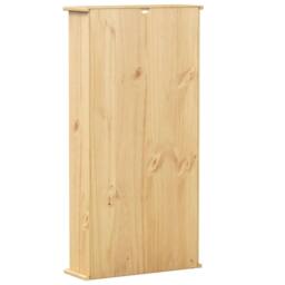 Berkfield Home CD Cabinet Corona 52x17.5x103 cm Solid Wood Pine in Brown - thumbnail 6