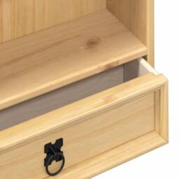 Berkfield Home CD Cabinet Corona 52x17.5x103 cm Solid Wood Pine in Brown - thumbnail 7