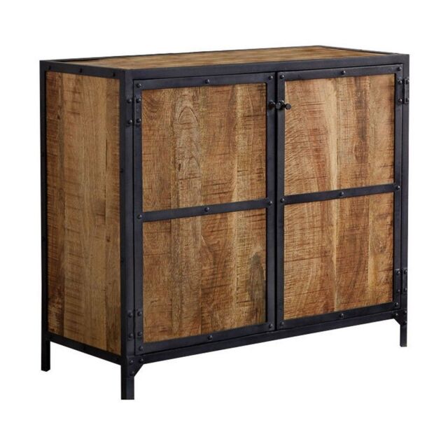 Indian Hub Ascot Small Sideboard - Wood - L40 x W90 x H80 cm in Brown - image 1