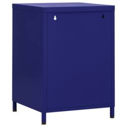 Berkfield Home Nightstands 2 pcs Navy Blue 35x35x51 cm Steel - Size: 35 x 35 x 51 cm - thumbnail 5