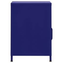 Berkfield Home Nightstands 2 pcs Navy Blue 35x35x51 cm Steel - Size: 35 x 35 x 51 cm - thumbnail 4