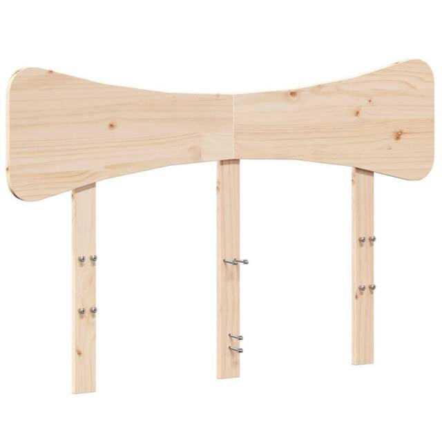 Berkfield Home Headboard 120 cm Solid Wood Pine in Light Tan - image 1