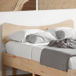 Berkfield Home Headboard 120 cm Solid Wood Pine in Light Tan - thumbnail 2