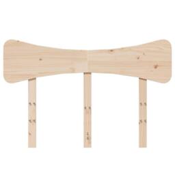 Berkfield Home Headboard 120 cm Solid Wood Pine in Light Tan - thumbnail 4