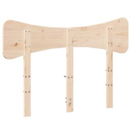 Berkfield Home Headboard 120 cm Solid Wood Pine in Light Tan - thumbnail 6
