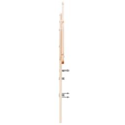Berkfield Home Headboard 120 cm Solid Wood Pine in Light Tan - thumbnail 5