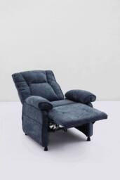 Groundlevel Electric Modern Recliner Chair in Navy - thumbnail 3