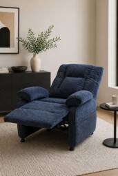 Groundlevel Electric Modern Recliner Chair in Navy