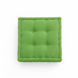 Snug City Teddy Fabric Square Booster Cushion Soft Seat Riser Pad Dining Chair in Green - Size: 45 cm x 45 cm - thumbnail 3