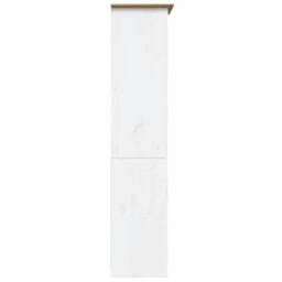 Berkfield Home Bookcase BODO Brown 80x38x180 cm Solid Wood Pine 5-Tier in White - Size: 80 x 38 x 180 cm - thumbnail 4