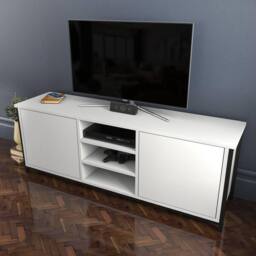 Decorotika Otis TV Stand, TV Unit for TV's up to 63 inch in White - thumbnail 3