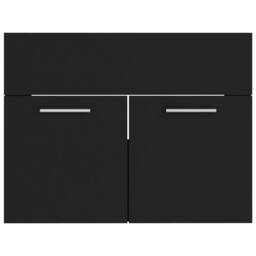 Berkfield Home Elegant Bathroom Furniture Set Black Engineered Wood - thumbnail 9