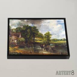 "Artery8 John Constable The Hay Wain Framed Canvas Wall Art Print - Size: W12"" x H16""" - thumbnail 2