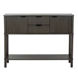 Lemon Pavilion Furniture and Decor Reed Collection 2 Drawer 2 Door Console Table - L30xW106xH80 cm Brown - thumbnail 2