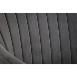 Cheshire Executive Ardmore Velvet Swivel Office Chair in Grey & Black - thumbnail 5