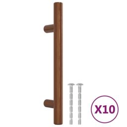 Berkfield Home Cabinet Handles 10 pcs Bronze 96 mm Stainless Steel in Brown - thumbnail 2