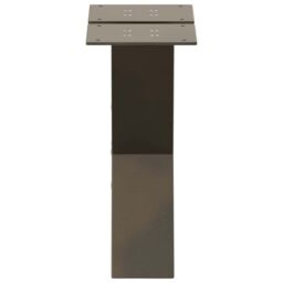 Berkfield Home Coffee Table Legs X-Shaped 2 pcs Natural Steel 40x(30-31) cm Steel in Brown - thumbnail 6