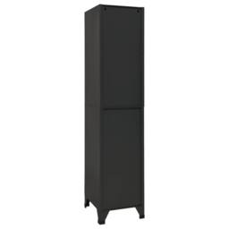 Berkfield Home Locker Cabinet Anthracite 38x45x180 cm Steel in Black - Size: 38 x 45 x 180 cm - thumbnail 5