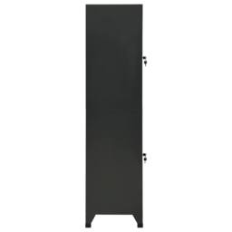 Berkfield Home Locker Cabinet Anthracite 38x45x180 cm Steel in Black - Size: 38 x 45 x 180 cm - thumbnail 4