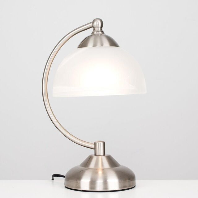 ValueLights Stamford Pair of Silver Table Lamps - image 1