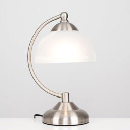 ValueLights Stamford Pair of Silver Table Lamps - thumbnail 1