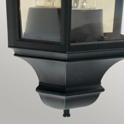 Netlighting Turin 1 Light Outdoor Wall Half Lantern Light Black IP65 E27 - thumbnail 5