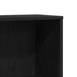 Berkfield Home Bookcase Black Oak 67x24x161 cm Engineered Wood - Size: 67 x 24 x 161 cm - thumbnail 9