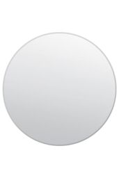 MirrorOutlet All Glass Bevelled Classic Design Round Mirror 120 x 120CM in Silver - Size: 1 Pack - thumbnail 3