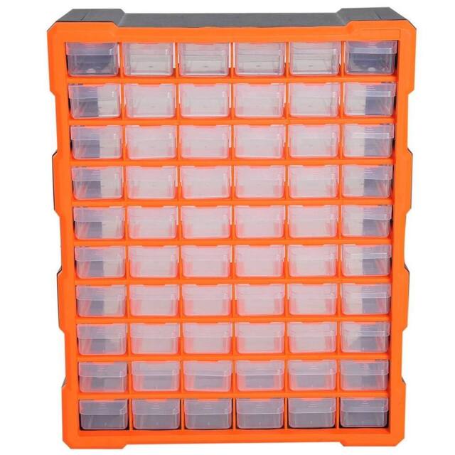SPETLEK 60 Multi Drawer Cabinet Storage Chest in Orange - image 1
